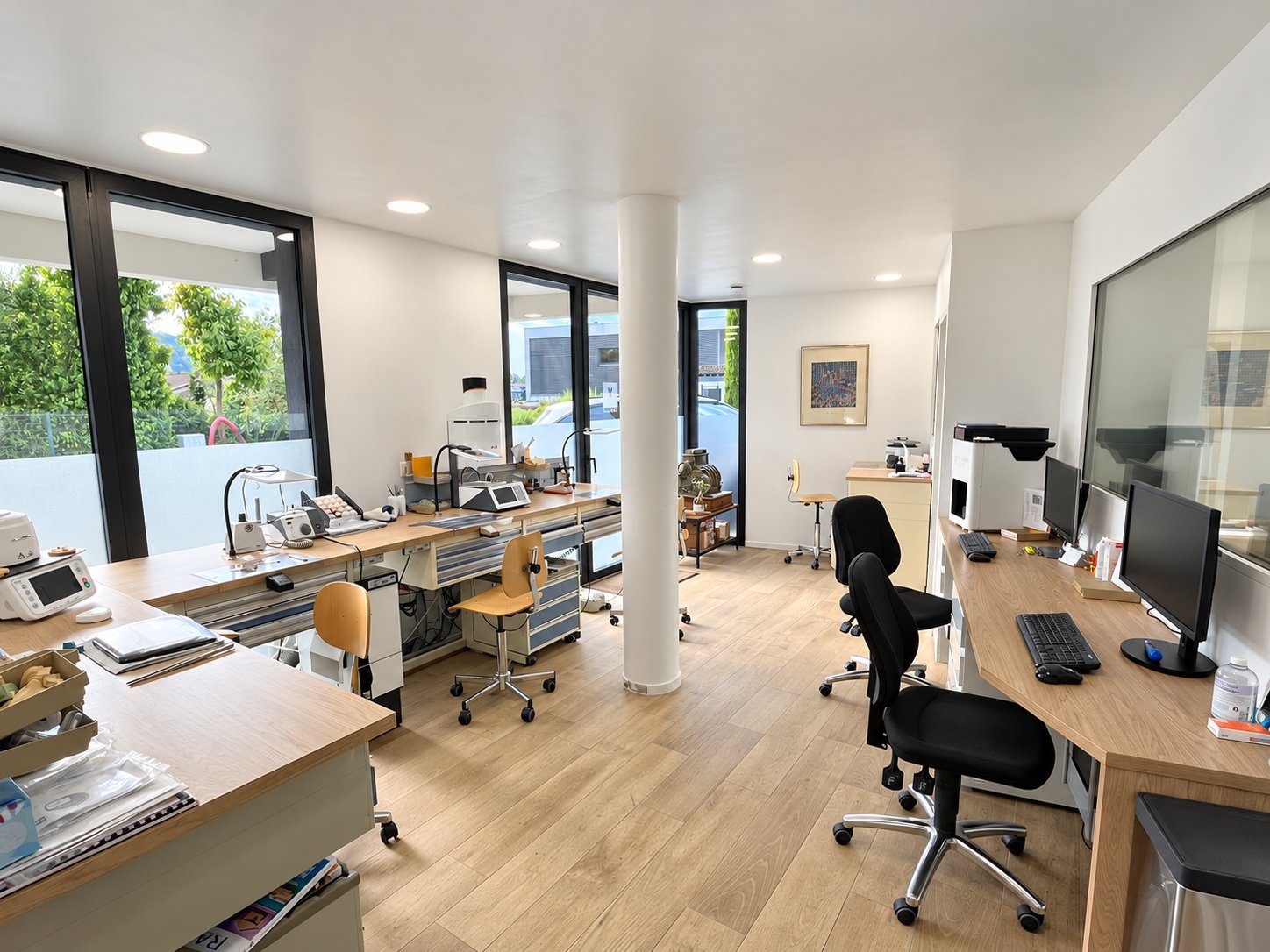 Salle principale du laboratoire