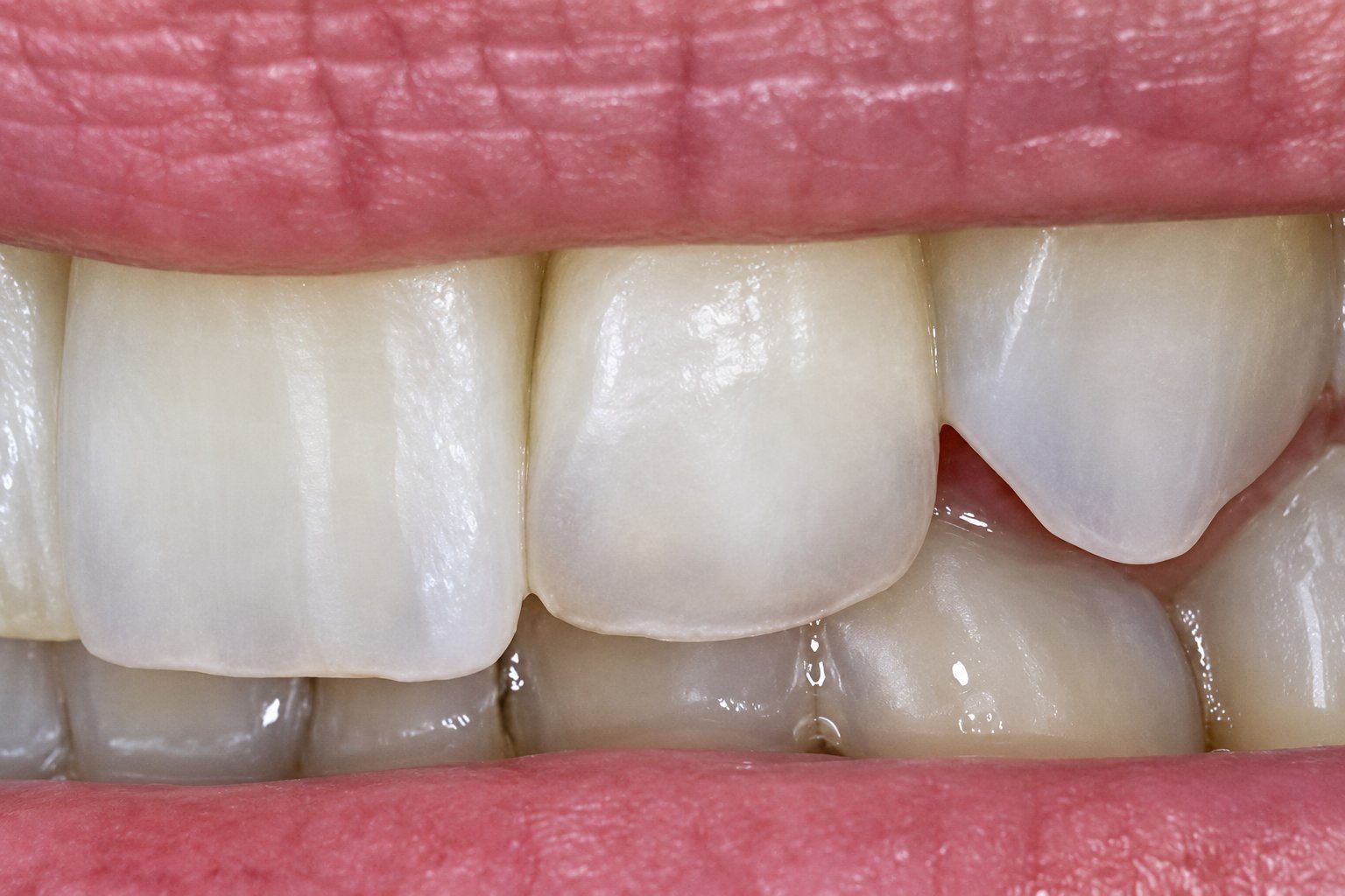 Détail de dents antérieures